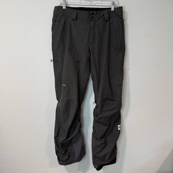 686 Men's GLCR Core Shell Snow Pants Goretex Gray Small Mountain Waterproof - Picture 1 of 16